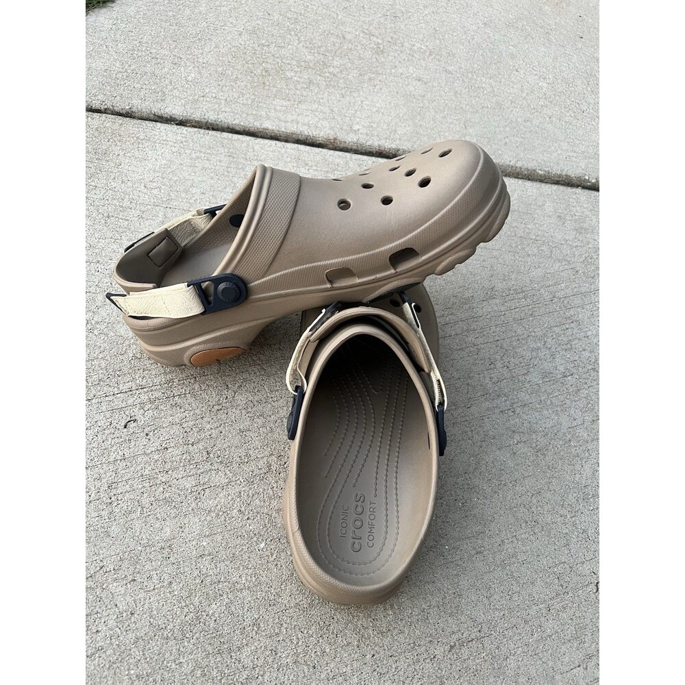 Crocs Classic All Terrain Clog Mens Size 12 Tan Comfort Slip On Casual Shoe